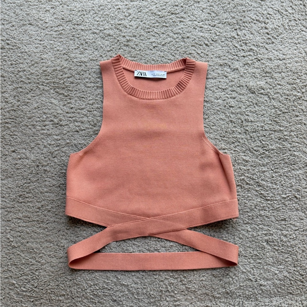 Zara Ribbed Sleeveless Top